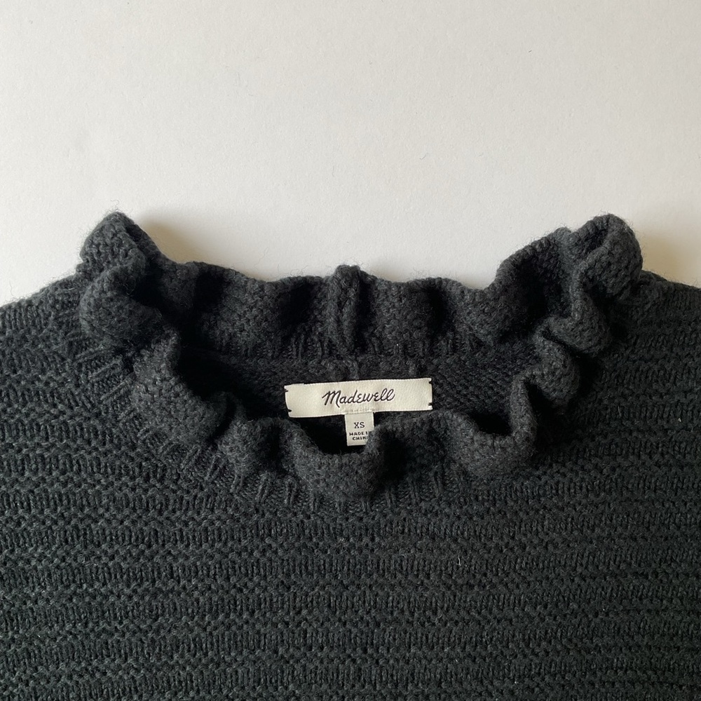 Madewell Ruffle-Neck Pullover Sweater - Picture 6 of 6